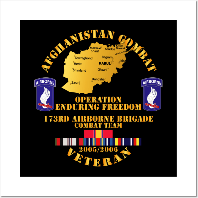 Afghanistan Vet  - 173rd Airborne Bde - OEF - 2005 Wall Art by twix123844